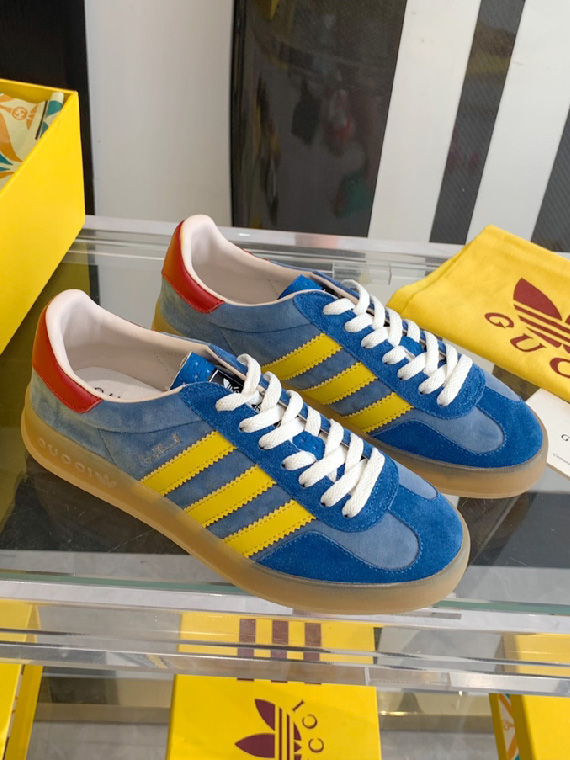 GUCCI-아디다스 x 구찌 가젤 스니커즈 남녀공용-S29