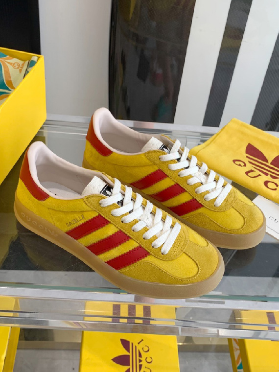 GUCCI-아디다스 x 구찌 가젤 스니커즈 남녀공용-S30