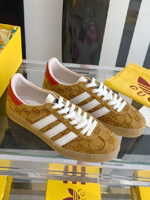 GUCCI-아디다스 x 구찌 가젤 스니커즈 남녀공용-S32