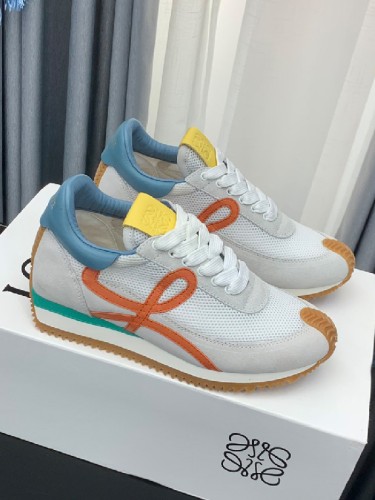 LOEWE-로에베 테크니컬 메시와 스웨이드 플로우 러너 스니커즈-S04