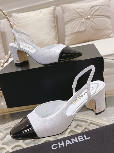 CHANEL-샤넬 슬링백 (굽높이 6.5cm)-S74