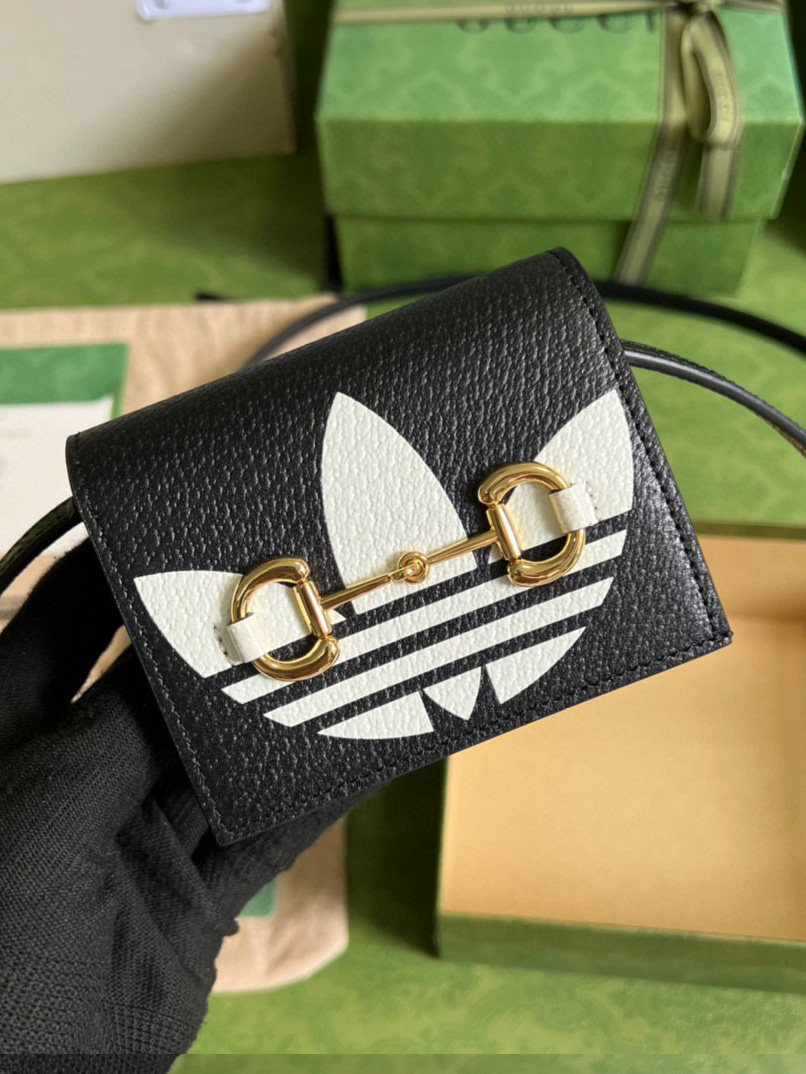 GUCCI-아디다스 x 구찌 홀스빗 카드 케이스 702248-B139