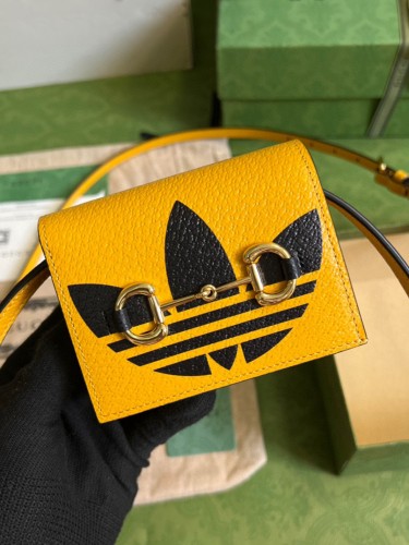 GUCCI-아디다스 x 구찌 홀스빗 카드 케이스 702248-B140