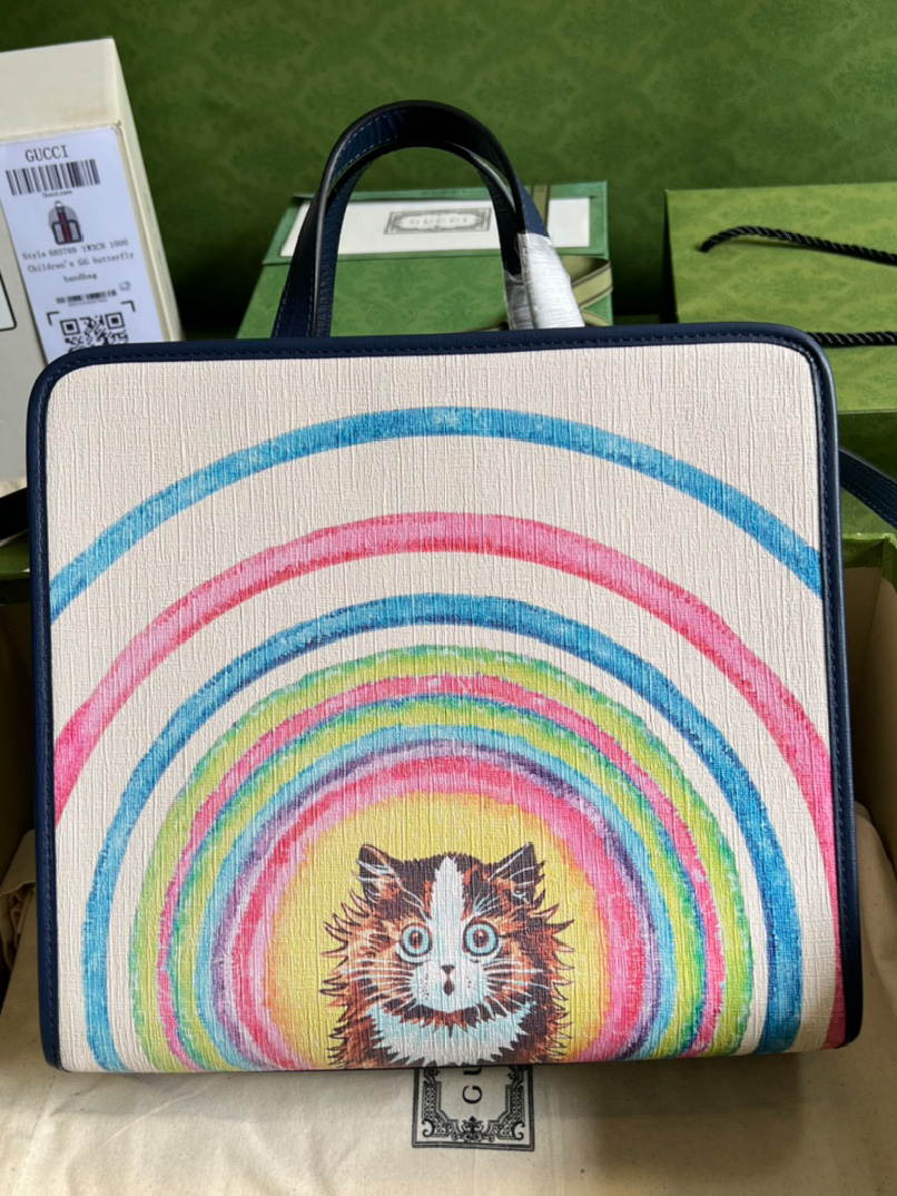 GUCCI-구찌 키즈 칠드런 트린트 토트백 630542-B158