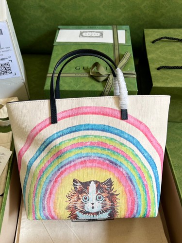 GUCCI-구찌 키즈 칠드런 트린트 토트백 410812-B160