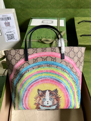 GUCCI-구찌 키즈 칠드런 트린트 토트백 410812-B160