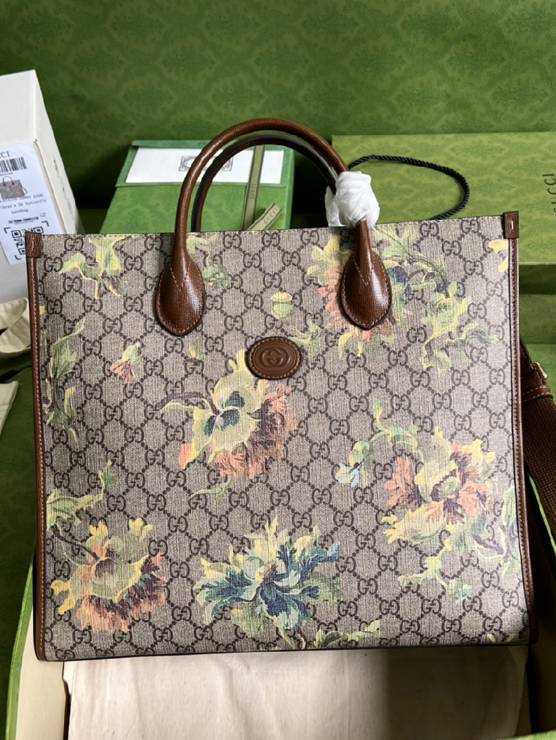 GUCCI-구찌 미디엄 토트 카네이션 674148-B164