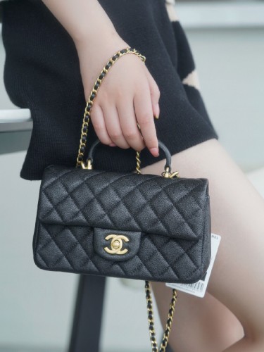 CHANEL-샤넬 탑 핸들 클래식 플랩 백( 20CM )-B67