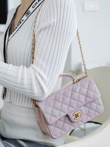 CHANEL-샤넬 탑 핸들 클래식 플랩 백( 20CM )-B68