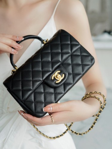 CHANEL-샤넬 탑 핸들 클래식 플랩 백( 20CM )-B71