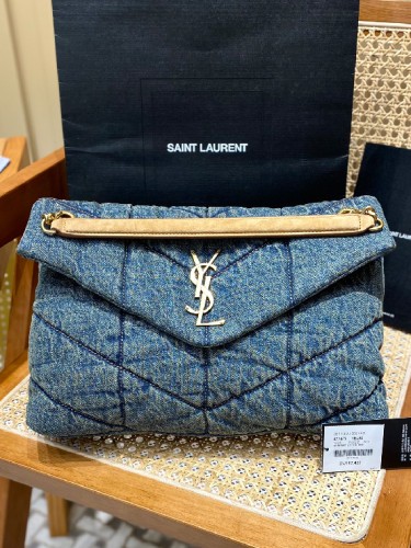 YSL-생로랑 LOULOU 루루 PUFFPER 푸퍼 숄더백 ( 35CM ) 577475-B20