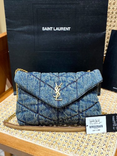 YSL-생로랑 LOULOU 루루 PUFFPER 푸퍼 숄더백 ( 23CM ) 577475 -B22