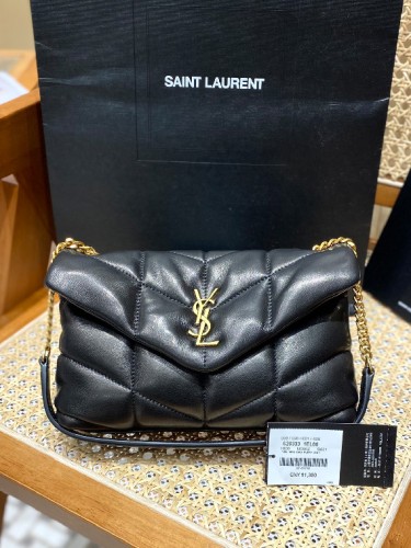 YSL-생로랑 LOULOU 루루 PUFFPER 푸퍼 숄더백 ( 23CM ) 620333-B26